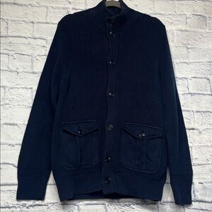 J. Crew Men’s Dark Navy Blue Cardigan